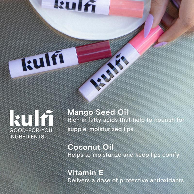 Lassi Lips Staining Lip Oil - Moisturizing Formula That Goes on Smooth and Glossy, and Leaves a Long Lasting Matte Stain. Available in Various Shades.