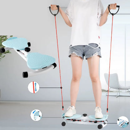 Waist Twisting Board Waist Twisting Fitness Tool Standing Abdomen Exercise Board for Women Female Foot Massage Weight Loss Blue