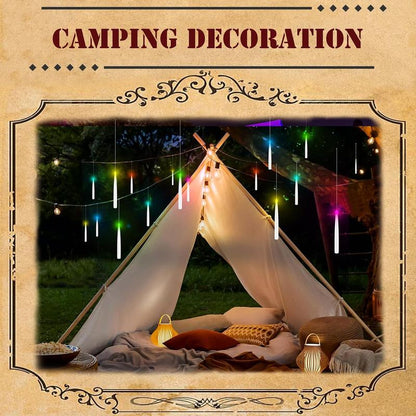 Flameless Candles with Magic Wand Remote for Christmas Decor, 6.6" Floating Candles Battery Operated Hanging Window Candles, Flickering Electric LED Candle for Christmas Halloween Decorations