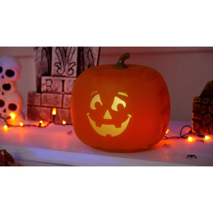 ANIMAT3D Blink Tech Jabberin' Jack Talking Animated Pumpkin with 8 Inch Screen and Built-In LED Light Array Projector + Speaker Includes 40 Minutes of Content